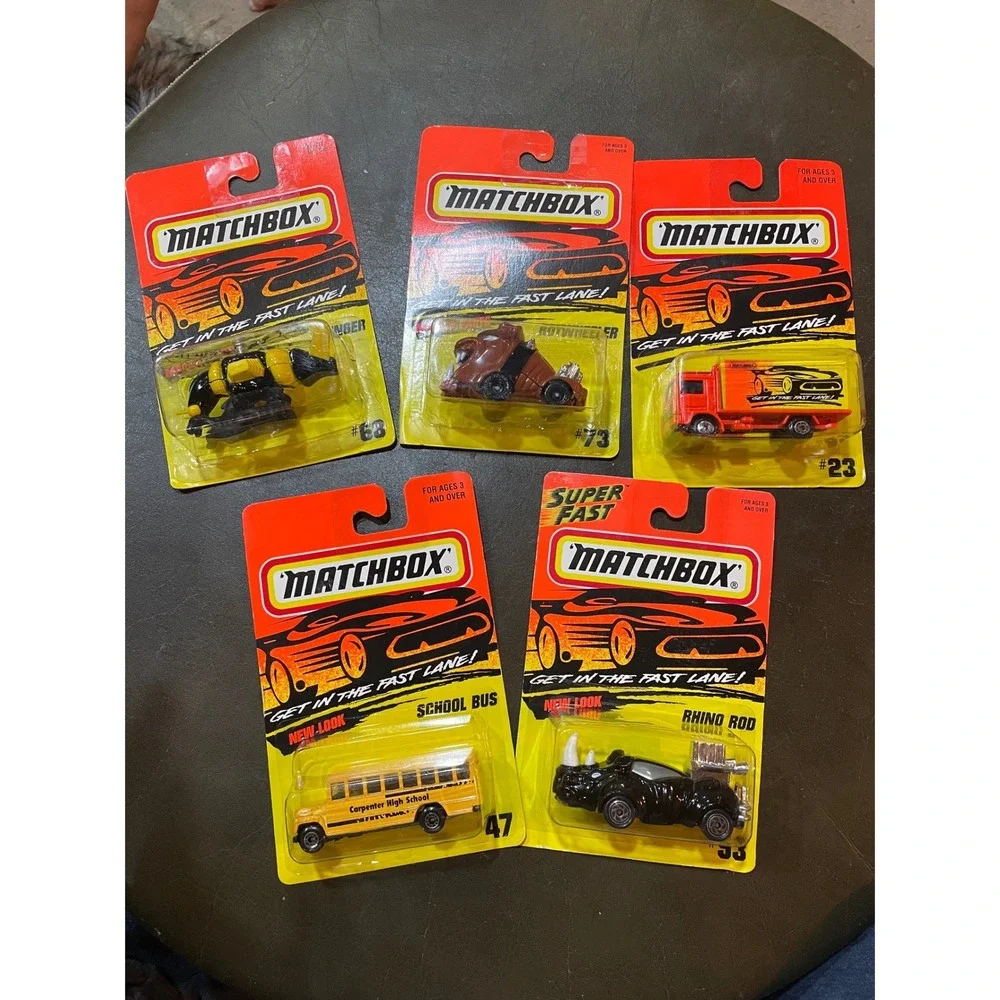 Vintage Matchbox Get In The Fast Lane Diecast Cars Lot of 5 Rhino Rod Stinger